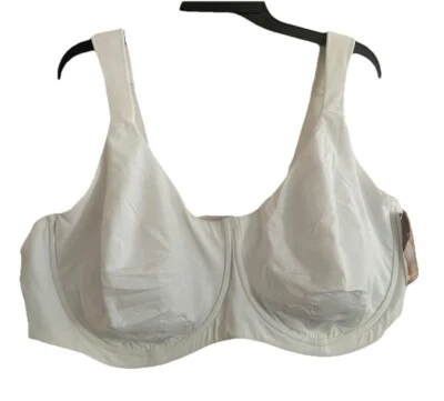 COMFORTCHOICE BRA Size  54B White Petal Boost Plus Size Underwire New - Image 1 of 4