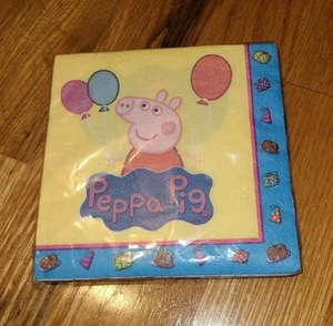 Peppa Pig Party Supplies Beverage Napkins 16ct. - Picture 1 of 2