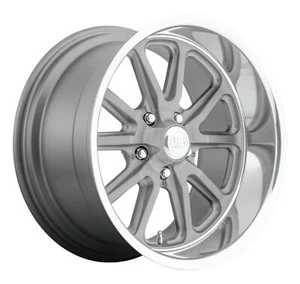 US Mag 1PC U111 Rambler 18x9.5 5x4.75 Matte Gun Metal Machined Wheel 18" 1mm Rim - Picture 1 of 6