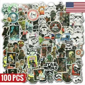 Paquete de 100 calcomanías de vinilo Star Wars bomba de graffiti paquete de calcomanías monopatín equipaje coche - Imagen 1 de 11