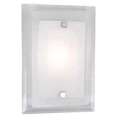 Bel Air Lighting 1-Light Polished Chrome Wall Sconce w/ Frosted Glass Shade - Image 1 of 4