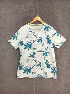 Kathmandu tshirt size 14 green floral scoop neck short sleeve cotton casual hike - Picture 1 of 14