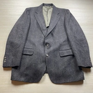 Vintage Cricketeer Tweed Jacket Herringbone Sports Coat Blazer 42 Made in USA - Picture 1 of 16
