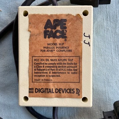 Dispositivos digitais Atari 400 800 Ape Face modelo XLP interface paralela vintage - Imagem 1 de 4