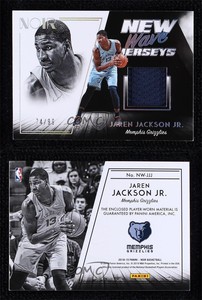 2018-19 Panini Noir New Wave Jerseys /99 Jaren Jackson Jr #NW-JJJ Rookie RC