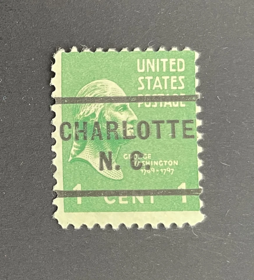 Charlotte, North Carolina Type 255 Precancel - 1 cent Prexie - U.S. #804 - NC - Image 1 of 1