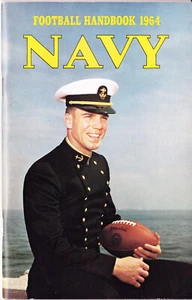 1964 NAVY FOOTBALL HANDBOOK ~ Roger Staubach On Cover NrMt-Mt. - Picture 1 of 2