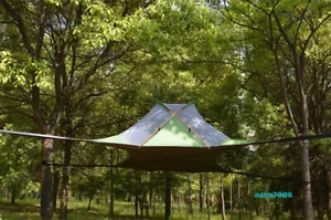 Suspension Tent Tree House Quadrangle Outdoors Hang Moisture&insect-Proof Green - Bild 1 von 13