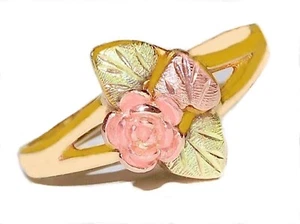 Black Hills Gold 10k Landstrom’s Rose Ring Size 7 - Picture 1 of 6