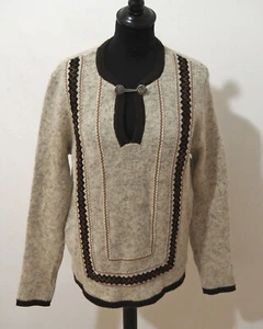 Damen Trachten Strick Pullover Grösse M Schurwolle H979 - Bild 1 von 3