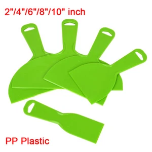 Kunststoff Schaber Spachtel Kitt Messer Streuer Füller 2"/4"/6"/8"/10" Zoll grün - Bild 1 von 10