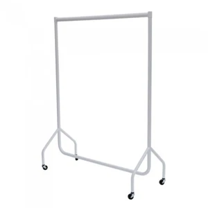 GIRLS WHITE JUNIOR CLOTHES RAILS Garment Rail Long (4FT) HEAVY DUTY RAIL - Picture 1 of 2
