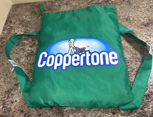Coppertone Beach Towel Beach Bag Backpack Combo Unique Vintage Promotional New - Picture 1 of 9