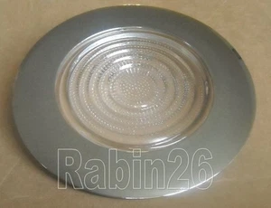 6" CAN LIGHT POLISHED SHINY CHROME REFLECTOR SHOWER TRIM CLEAR / FROSTED LENS - Picture 1 of 4