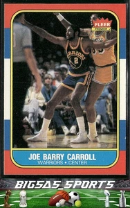 Joe Barry Carroll 1986-87 Fleer #14 Golden State Warriors - Picture 1 of 2