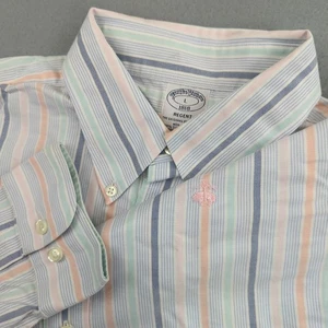 Brooks Brothers Regent Shirt Mens L Large Non Iron Colorful Striped Button Down - Picture 1 of 14