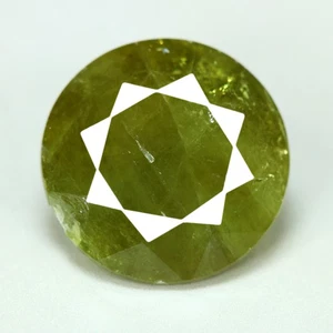 5.96 Cts_Round Brilliant Cut_100 % Natural Green Demantoid Garnet_Namibia - Picture 1 of 4