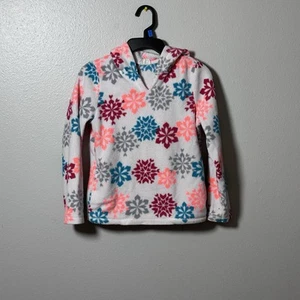 Crazy 8 Hoodie Pullover snowflakes Girls Sweater Size M(7/8) - Picture 1 of 6