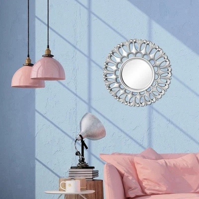 Espelho de parede decorativo Manta - Pequenos espelhos redondos, círculo de 9,8x9,8 polegadas - Imagem 1 de 4