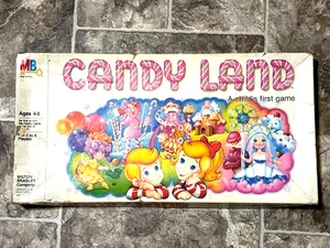 Juego Candy Land 1984 vintage ~ Milton Bradley 4700 usado estado - sin fichas - Imagen 1 de 9
