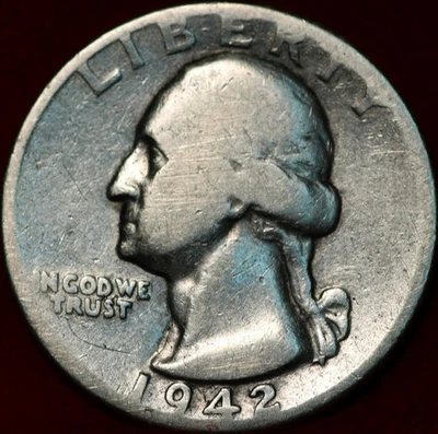 1942-D Denver Mint Silver Washington Quarter - Image 1 of 2