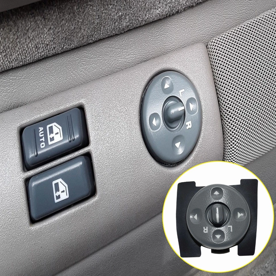 Interruptor de espelho elétrico lado do motorista LH para 1995-2000 Chevrolet GMC K2500 K1500 K3500 - Imagem 1 de 4