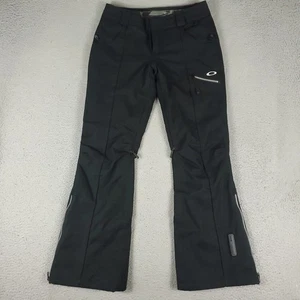 Oakley Pants Womens XS Black Loose Fit Insulated Zip Pockets Ski Snowboard - Picture 1 of 12