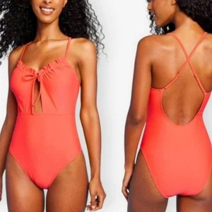 Shade & Shore one piece swim suit set orange size XL16 - Bild 1 von 5