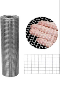 Hardware Cloth 12'' x 10' 1/4 in Galvanized Wire Mesh Roll (23 GA) Chicken Wire - Picture 1 of 7