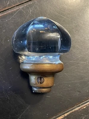 单件古董水星玻璃门把手,漂亮!!!  20 世纪初 — 第 1/4 张图片