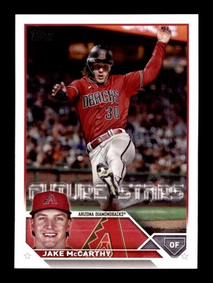 2023 Topps #422 Jake McCarthy Future Stars Arizona Diamondbacks - Image 1 of 2