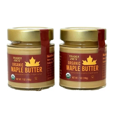 Trader Joe's - Organic Maple Butter Spreadable Creamy Syrup (2 Pack)  7 OZ ea - Image 1 of 2