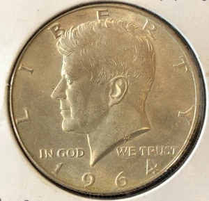 1964 D/D/D Kennedy Half Dollar MINT ERROR Triple Die Obverse SILVER FS-103 Coin - Picture 1 of 2