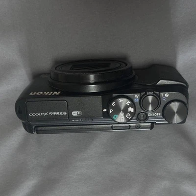 Nikon COOLPIX S9900s Digital Camera 16.0MP 30x Optical Zoom Built-In Wi-Fi Black - Image 1 of 4