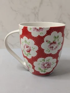 Cath Kidston Red Provence Rose Flower Floral Large Crush Mug - Picture 1 of 13