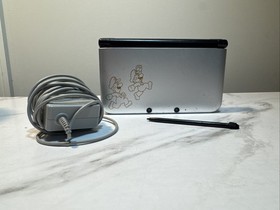 Nintendo 3DS XL Mario & Luigi Dream Team Silver Handheld System Tested Working