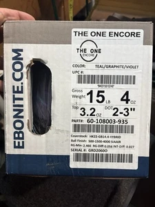 15lb Ebonite The One Encore - Picture 1 of 3