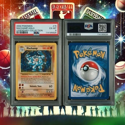2002 Pokémon Legendary Collection Machamp 15/110 Holo PSA 6 - Image 1 of 4