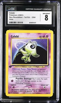 2001 Pokemon Celebi #3/64 1st Edition CGC 8 - Image 1 of 2