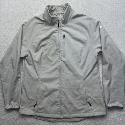 Chaqueta Asics Para Hombre XL Gris Cremallera Completa Softshell Correr Reflectante Polar Bolsillos Foto 1 de 4