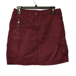S.Oliver Maroon Cargo Skirt Size 7 Y2K vintage - Picture 1 of 4