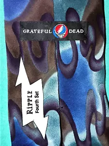 Exc! VINTAGE 90er GRATEFUL DEAD SEIDENKRAWATTE, 1996, GEWELLT, 59" x 4" - Bild 1 von 5