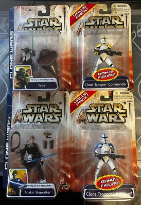 LOTE Combo Ejército de la República Star Wars Anakin Skywalker & Yoda Clone Trooper Foto 1 de 2