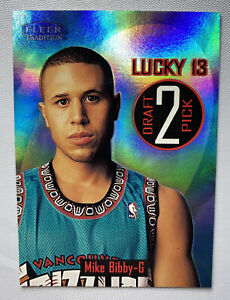 Mike Bibby 1998-99 Fleer Tradition Lucky 13 Insert SP Foil #2 Grizzles / Kings