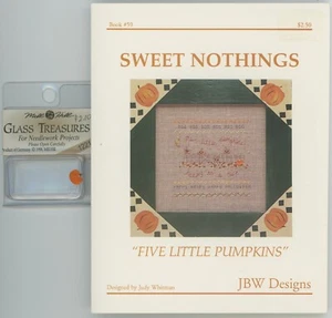 JBW Designs Five Little Pumpkins Mill Hill Pumpkin Glass Treasures Sweet Nothing - Picture 1 of 2