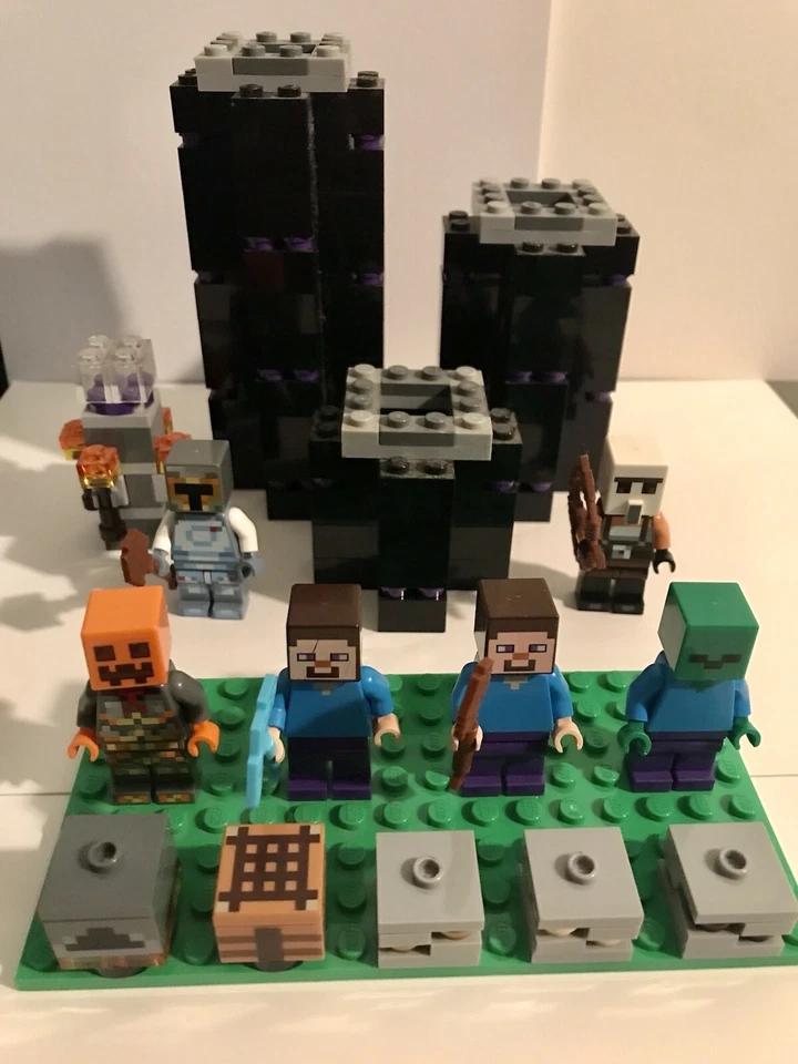 Lego Minecraft Bloques y Minifiguras (6) Juego Incompleto Ender Dragon Foto 1 de 4