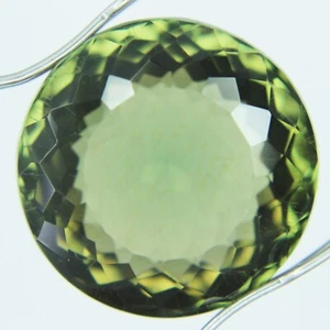 Russian Natural Demantoid Garnet Certified 14-16 Ct Round Shape Loose Gemstone - Picture 1 of 5