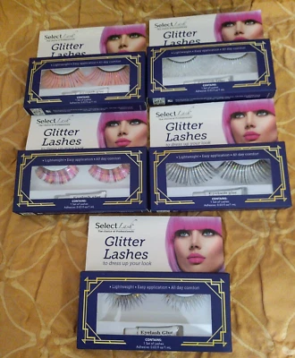 Select Lash Dramatic Lashes Glitter 5 Pack Set Cosplay Costume Lashes - Image 1 of 4