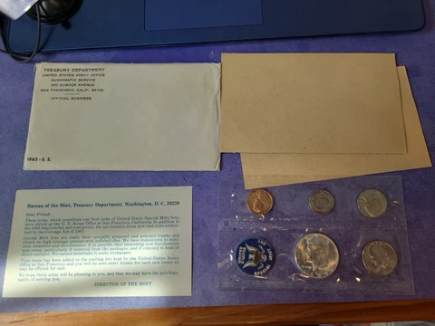 1965 US Special Mint Set - Beautiful GEMS**40% SILVER Half**FREE SHIPPING!!! Cover