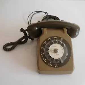 Téléphone à cadran bakélite PTT 1986 art déco design XXe PN France - Imagen 1 de 12